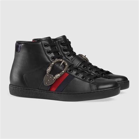 gucci studded shoes sneaker|gucci ace high top sneakers.